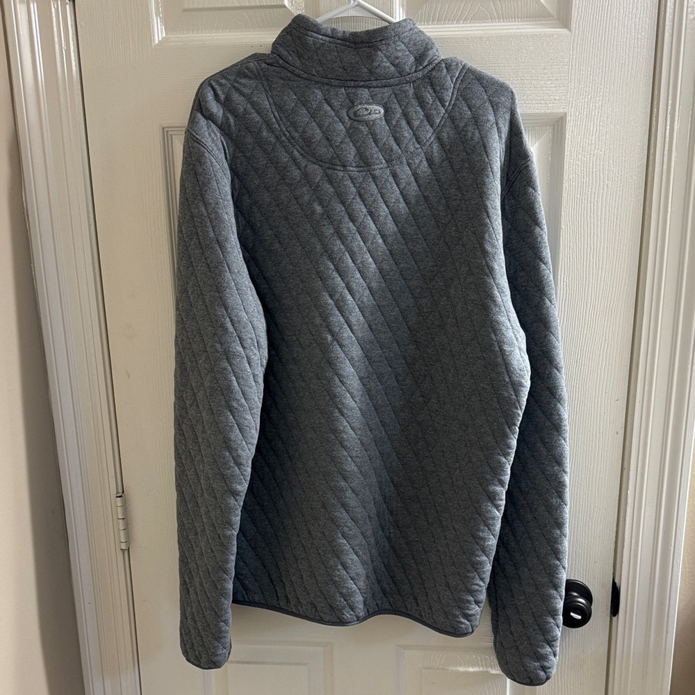 Drake Gray Quilted Men's Sweater size large - Picture 4 of 4